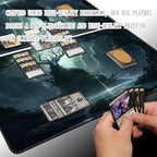 MTG Playmat Size 24x14in Free Storage Bags Non-Slip Backing, Ideal for Card Game Enthusiasts TCG Playmat (The Power of The Forest-No Deck)