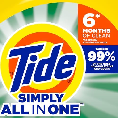 Tide Simply Liquid Laundry Detergent, Daybreak Fresh, 168 oz, 128 Loads