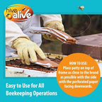 Pollen Patties for Honey Bees - 2lb (2x1lb) Bee Food with 15% Real USA Pollen, Full Dose of Hive Alive Concentrate, Seaweed Micronutrients, and Amino Acids to Improve Colony Health, Brood