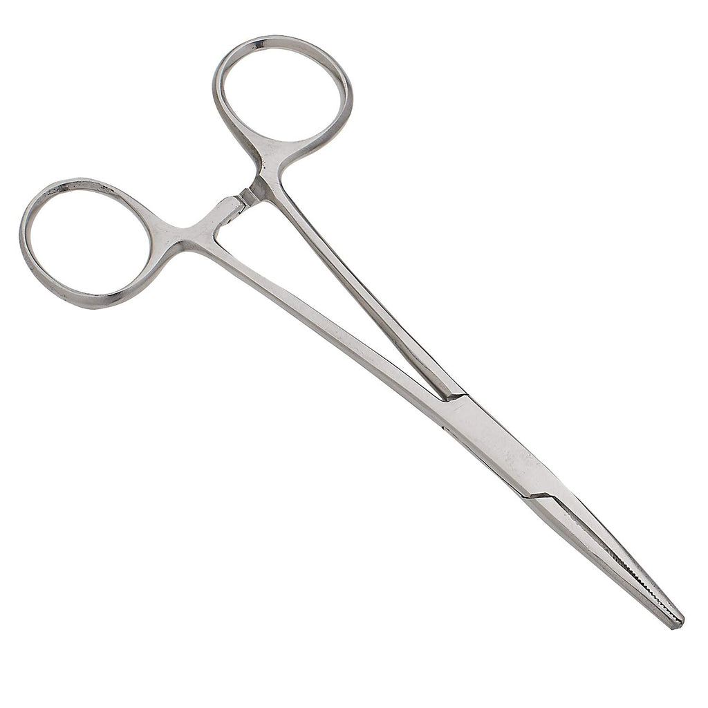 SURGICAL ONLINE 2-Piece Curved & Straight 7" Hemostat Set - Stainless Steel Locking Tweezer Clamps - Ideal Hemostats for Nurses, Fishing Forceps, Crafts and Hobby