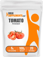 BulkSupplements.com Tomato Powder - Ground Tomato Powder for Coooking - Vegan & Gluten Free, 5g per Serving, 100g (3.5 oz) (Pack of 1)