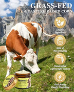 Beef Tallow for Skin - Whipped Tallow Balm with Manuka Honey, Handmade Moisturizer for Sensitive Skin (Unscented)