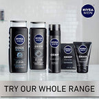 NIVEA MEN DEEP Cleansing Beard and Face Wash, Natural Charcoal Facial Cleanser Helps Remove Dirt and Excess Oils, 3 Pack of 3.3 Fl Oz Tubes