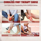 Cordless Red Light Therapy for Foot Pain Relief 4000mAh Battery Portable Wireless Near Infrared Light Therapy Slippers Feet Devices Wearable Wrap for Feet Muscle Relax Treatment Pad