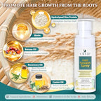 Natural Hair Growth Oil Spray: Batana Rosemary Serum Biotin Caffeine Scalp Care Treatment - Thinning Hair Regrowth Thickening for Women Men 2 FL OZ