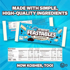 MrBeast Feastables Cookies & Creme Chocolate Bar, King Size, 10 Count