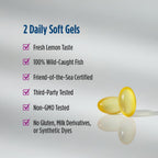 Nordic Naturals Postnatal Omega-3, Lemon - 60 Soft Gels - 1120 Total Omega-3 + 1000 IU Vitamin D3 - Formulated for New Moms; Supports Optimal Wellness, Positive Mood, Healthy Metabolism - 30 Servings