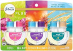 Febreze Plug In Air Freshener, Odor-Fighting Scented Oil Refill, Spring Fruit Mix, 3 Refill