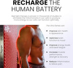 Hooga Red Light Therapy, Red Near Infrared LED Panel, 72 Quad Chip Flicker Free LEDs, Ultra Series, Clinical Grade Device for Energy, Pain, Skin, Recovery, Sleep, Performance. ULTRA360.