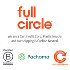 Full Circle Bubble Up Combo — Family Safe, Formaldehyde-Free – Gray Ceramic Soap Dish with Plant-Based Sponge & Bamboo Dish Brush – Versatile Kitchen Scrub Brush Set for Pots, Pans, Counter & Ovens
