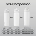 Owala FreeSip Stainless Steel Water Bottle 24 oz Shy Marshmallow