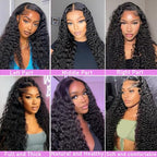 soHygge 28inch Deep Wave Lace Front Wigs Human Hair Pre Plucked 13x6 HD Lace Front Wigs Human Hair 200% Density Deep Wave Frontal Glueless Wigs Human Hair with Baby Hair for Women