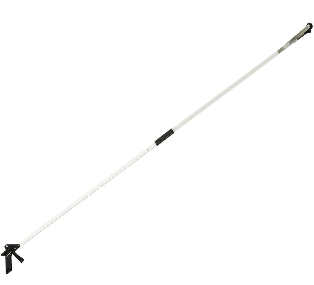 Luxet Reacher Grabber Tool X-Long 80" Aluminum Suction Cup Jaw, Foldable Lightweight Reacher Grabber Pickup Tool, Gripper Grabbers for Elderly Grab it Reaching Tool Trash Picker Grabber (Black)