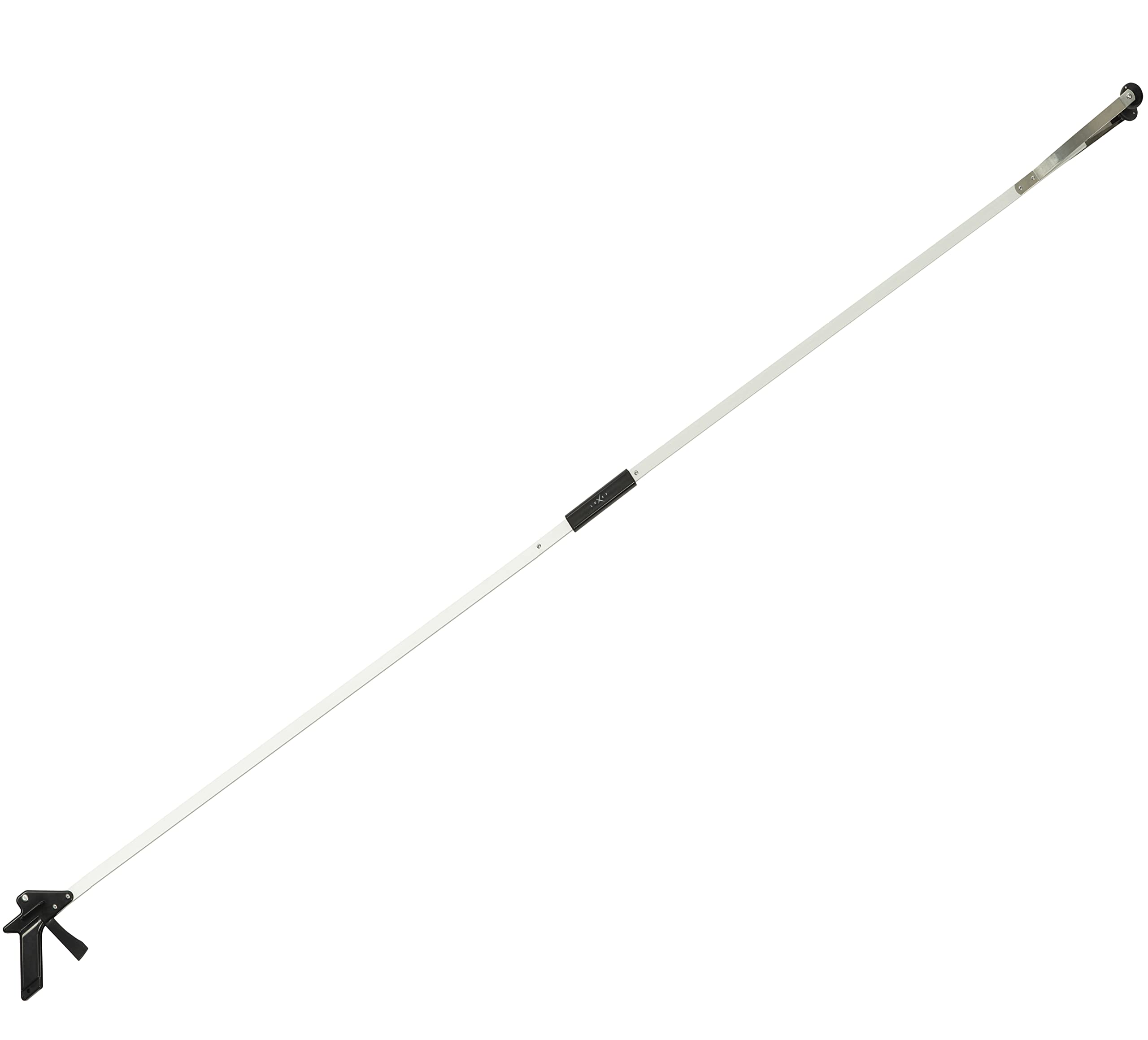 Luxet Reacher Grabber Tool X-Long 80" Aluminum Suction Cup Jaw, Foldable Lightweight Reacher Grabber Pickup Tool, Gripper Grabbers for Elderly Grab it Reaching Tool Trash Picker Grabber (Black)