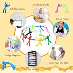 Magnetic Toys,Colourful Travel Toys,Magnet Men,Magnetic People,Fridge Magnets,Magnets for Kids,Whiteboard,Easter,Refrigerator,Office - 20Pack