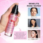 Moisturizing Refreshing Spray for Locs - Rose Water and Peppermint Hair Scalp Moisturizer Natural Loc Care and Maintenance (Rose, 3.4 Fl oz)