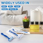 32 Pcs Disposable Razors for Men Bulk 5-blade Disposable Razors Men's Razor Comfort Head Long-blade Sensitive Skin Razor for Hotel Travel Spa Gift
