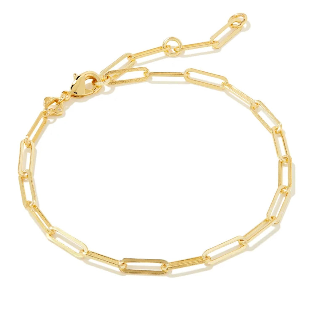 Kendra Scott Courtney Paperclip Bracelet in 14k Gold-Plated Brass, Fashion Jewelry for Women