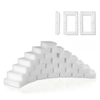 Magic Melamine Sponge Eraser, GRS Certified 100 Pack Magic Cleaning Erasers in Bulk No Scratch & Super Absorbent, Multi-Functional Melamine Foam Sponges for Bathroom Window Shoes Kitchen