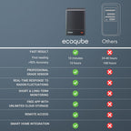 Ecosense EQ100 EcoQube, Digital Radon Detector, Fast Capture of Fluctuating Levels, Short & Long-Term Continuous Monitoring with Trend Charts, Remote Data Access, Only Support 2.4 GHz Networks