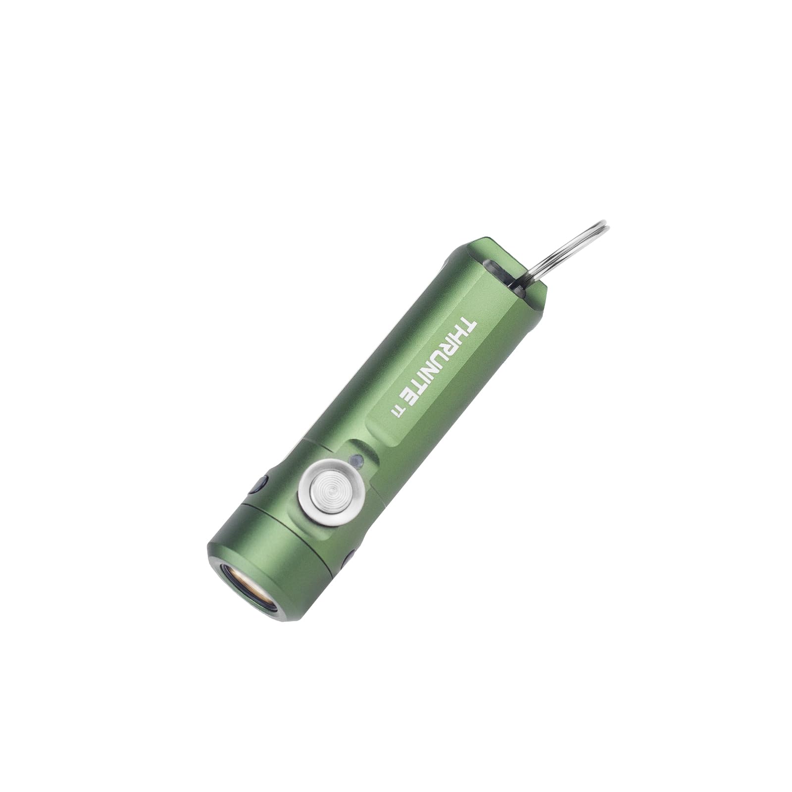 ThruNite Ti Keychain Flashlight, USB-C Rechargeable Mini Flashlight, 650 Lumens with Magnetic Tailcap, IPX-6 Waterproof EDC Pocket Light for Camping, Everyday Carry (Dark Green)
