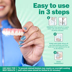 Protech Denture Cleaner (180 Days) Denture Cleanser for Retainers, Mouthguards, and Dentures, Nicotine and Coffee Stains Cleaner, Powder, 6-Month Supply