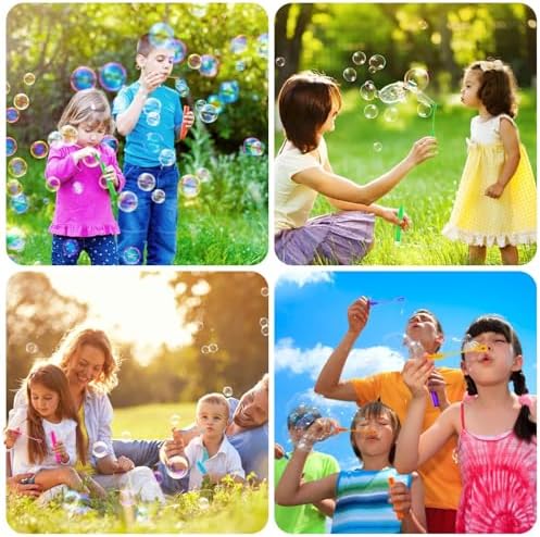 SpringFlower 400 PCS Mini Bubble Wand, Bubble Bulk for Kids, Party Favor Supply, Themed Birthday, Summer Outdoor Activities, Bubble Maker Mini Bubble Wand 10 Colors