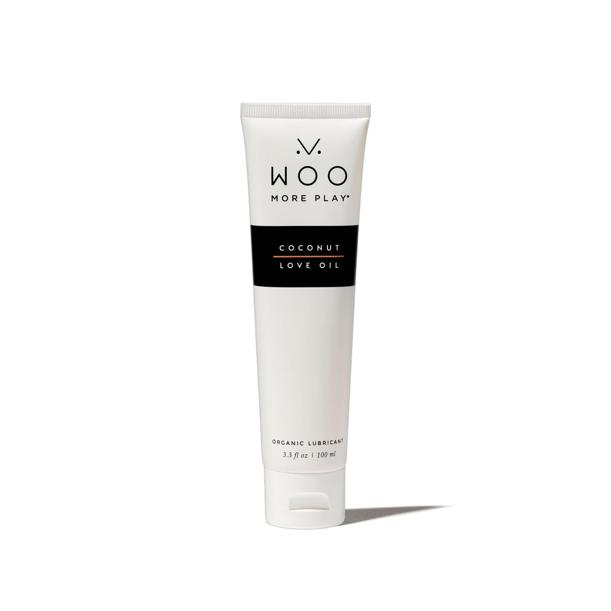 WOO More Play Coconut Love Oil (3.3 fl oz) Natural Organic Coconut Oil Lube