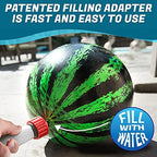 Watermelon Ball Pool Toys for Adults and Family - 2 Pack of 6 1/2" & 9" Kids, Teens, Everyone Swimming Games, Water Football, Tag, Diving Beach Play Fun Accessories