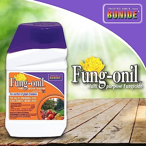 Bonide Fung-onil Multi-Purpose Fungicide, 16 oz Concentrate for Plant Disease Control, Controls Blight, Mildew & More