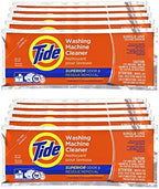 Washing Machine Cleaner by Tide, 10 Count, NEW Milder Scent with the Power of Oxi, Washer Machine Cleaner Powder Detergent for Front and Top Loader Machines (Packaging May Vary)
