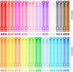 Mini Bubble Wands Bulk 200 Pack 20 Colors, Party Favors Toys for Kids Child, Christmas Celebration,Thanksgiving New Year, Themed Birthday, Wedding, Summer Outdoor, Bath Time, Gifts Box for Girls Boys