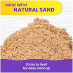 Kinetic Sand, 11lb (5kg) Natural Brown Play Sand Mega Box, Sensory Toys for Kids & Classroom, Back to School Teacher Must Haves (Packaging May Vary)