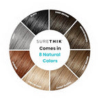 SURETHIK Hair Fibers, 15g (Black), Fills Thinning Hair for Visibly Fuller Look, Conceals Bald Spots, Natural Look, For Men & Women