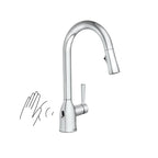 Moen Adler Chrome Motionsense Wave Sensor Touchless One Handle Pulldown Kitchen Faucet Featuring Power Clean, 87233EWC