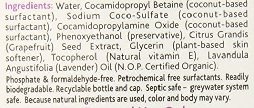 ECOS Hypoallergenic Hand Soap - All Natural pH-Balanced Handwash Soap with Vitamin E - Safe for Sensitive Skin - Lavender - 17 Oz Bottle (6 pack)