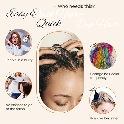 Hair Dye Shampoo 3 In 1, Dark Wine Red Hair Color Treated Shampoo Para Canas, Deep Burgundy 100% Gray Hair Coverage for Women & Men Parent, Lasts 30 Days, Easy To Use, 500ml