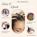 Hair Dye Shampoo 3 In 1, Dark Wine Red Hair Color Treated Shampoo Para Canas, Deep Burgundy 100% Gray Hair Coverage for Women & Men Parent, Lasts 30 Days, Easy To Use, 500ml