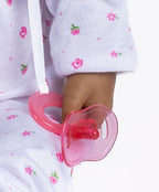 JC Toys - La Baby - Hispanic 20-inch Large Soft Body Baby Doll - Washable - Removable Purple Outfit with Hat and Pacifier - For Children 2 Years and up