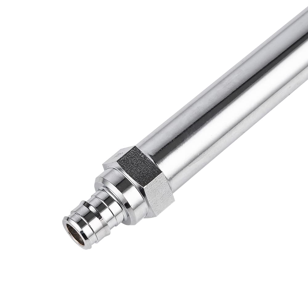 EFIELD 4-inch Anti-Siphon Frost Free Sillcock, 1/2 inch Pex-A Expansion Connection X 3/4 inch Hose Bibb, Chrome Plated Brass Body-4 Inch Length,(SILLCOCK034)
