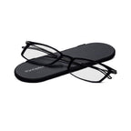 ThinOptics Unisex Adult Glasses Reading, Regular Case / Rectangle Black, 2.00 US