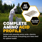 Mann Lake Ultra Bee Pollen Substitute Patties, High Protein, Boosts Brood, Healthy Colony, Beekeeper Essential, Free from Animal by-Products, Rich in Vitamins & Amino Acids, 40 Lbs