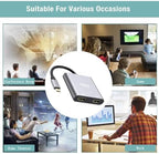 Selore&S-Global USB C to Dual HDMI Adapter 4K @60hz, Type C to HDMI Converter for MacBook Pro Air 2020/2019/2018,LenovoYoga 920/Thinkpad T480,Dell XPS 13/15/17,etc