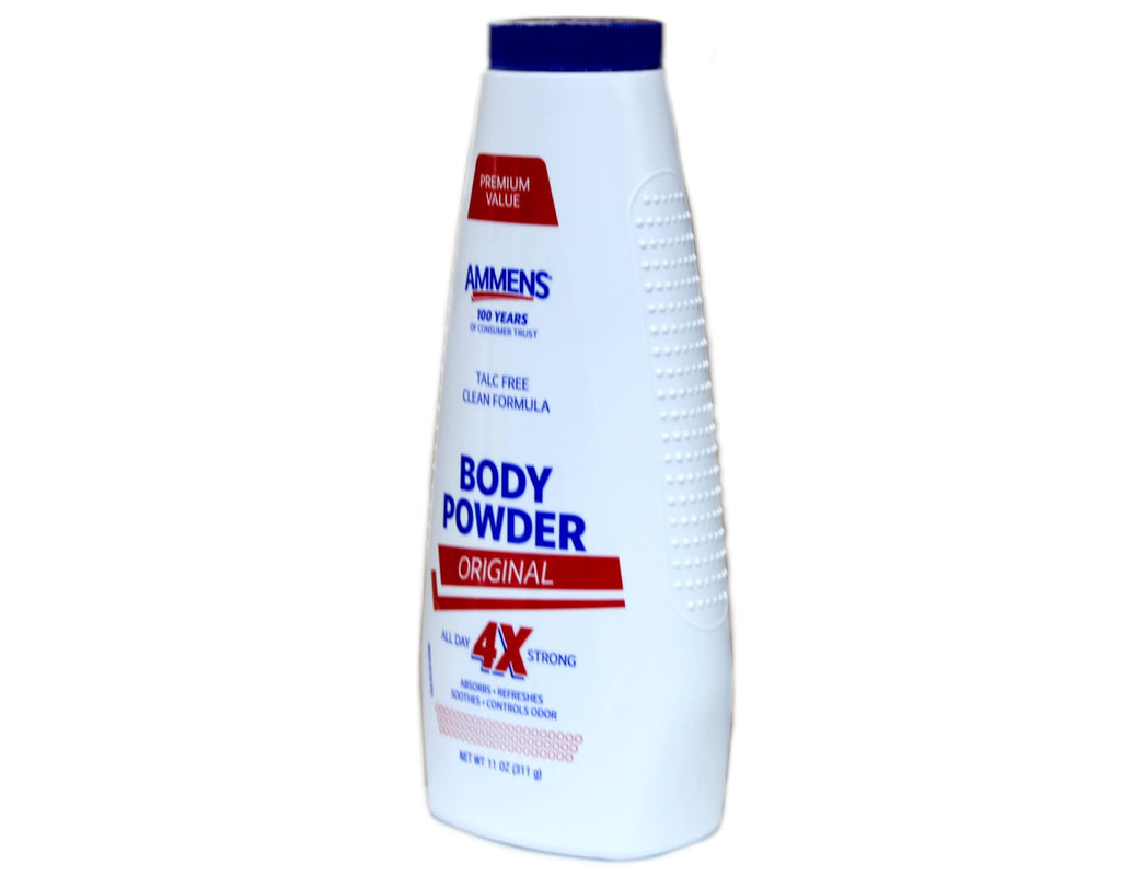 Ammens Original Powder, Talc Free Formula, 11 Ounces Each (Value Pack of 3)