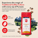 Puroast Low Acid Coffee Flavored Ground | Nutcracker Sweet Ground | Medium Roast | High Antioxidants & High pH |No Bitter Aftertaste | Reduced Heartburn & GERD | Suitable for Cold Brew - 2.2 LB