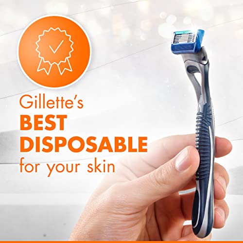 Gillette Sensor5 Men's Disposable Razors, 2 Count (Pack of 2)