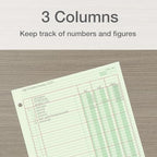 Adams Columnar Analysis Pad, 3 Column, 8 1/2 X 11, Single Page Format, 50 Sheets/pad (ACP85113)