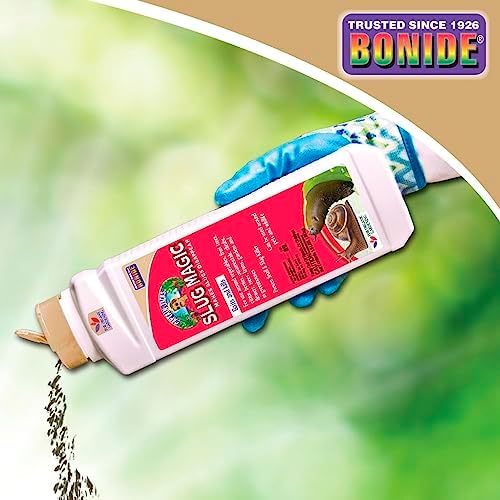 Bonide Captain Jack's Slug Magic Granules, 24 oz Snail & Slug Killer, For Organic Gardening, Pet Safe Formula