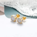 SENTERIA 18K Gold Plated Stud Earrings for Men Women Screw Back Earrings