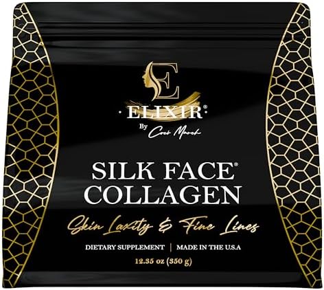 Coco March Silk Face Collagen - Silky Radiant Skin New Amino Molecules for Hair Nails-Joint Health-20g Protein NO Taste-Dissolves Instantly - Unmatched Results Elixir - 30 Day Supply